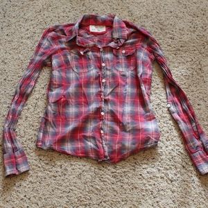 Red Blue and White Flannel